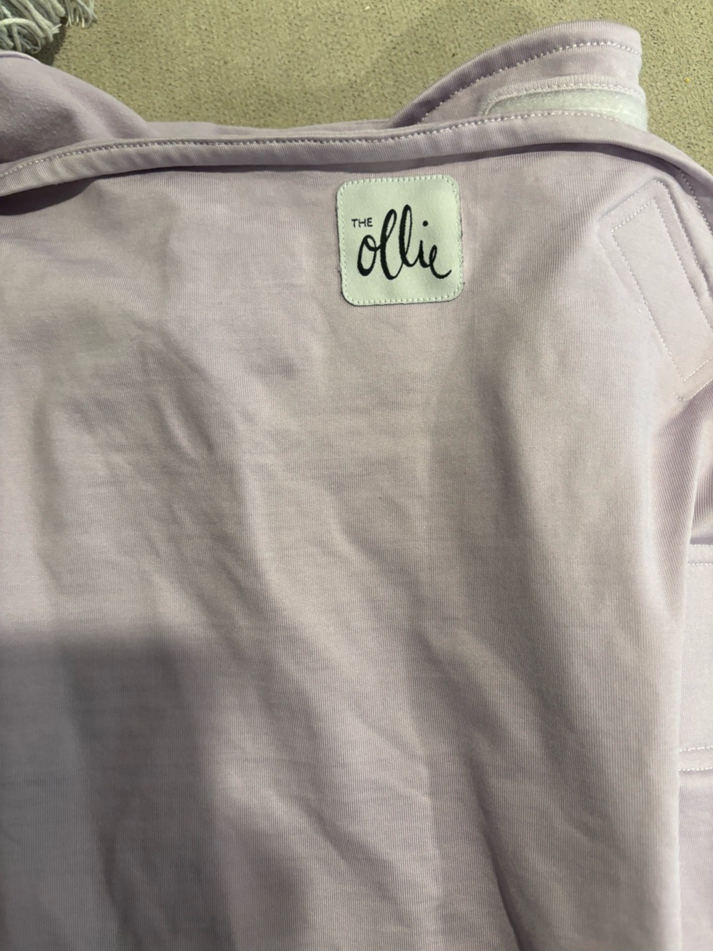The Ollie Light Lavender Baby Swaddle